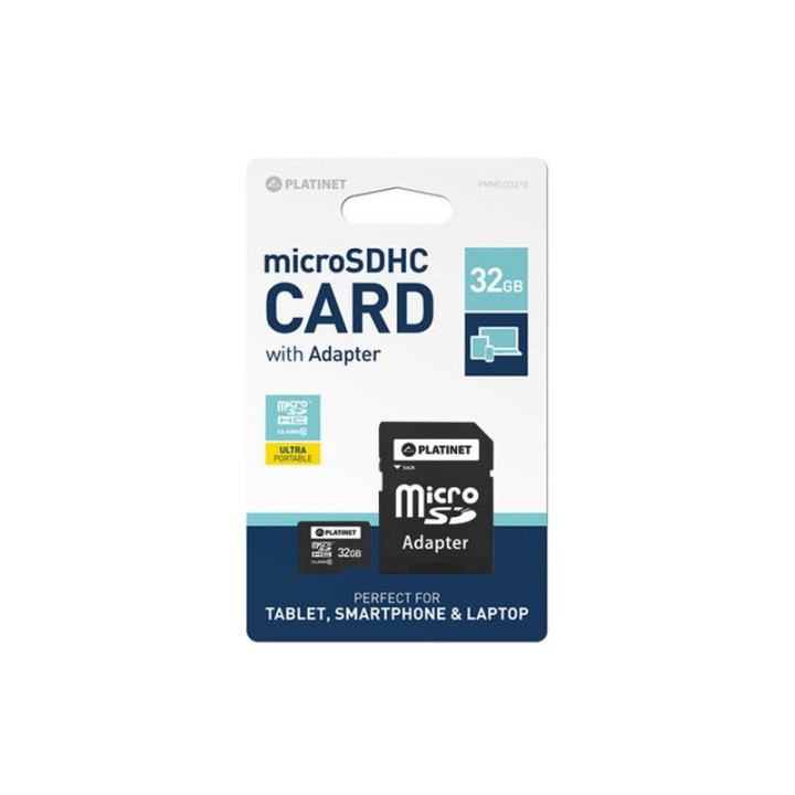 micro sd card cu adaptor 32gb clasa 10 platinet