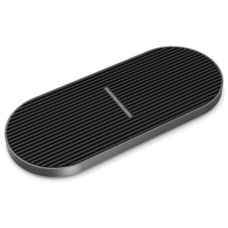 charger wireless qi duo 2x10w type c platinet