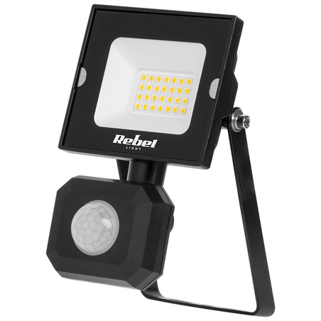 reflector 20w cu senzor de miscare 4000k 230v rebel