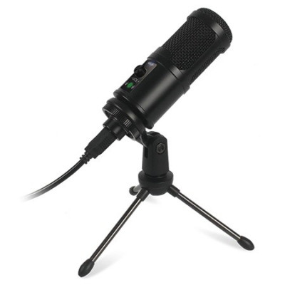 microfon cardioid gaming cu trepied varr