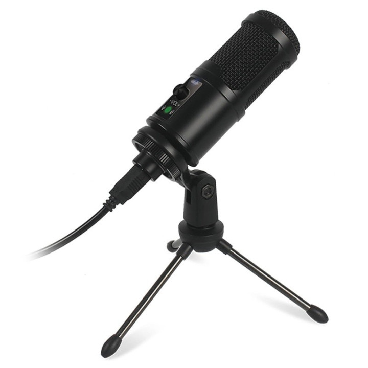 microfon cardioid gaming cu trepied varr