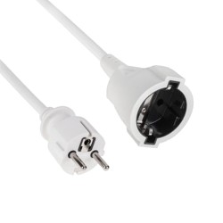 prelungitor interior 5 metri, 3 x 1.5mm alb, ted