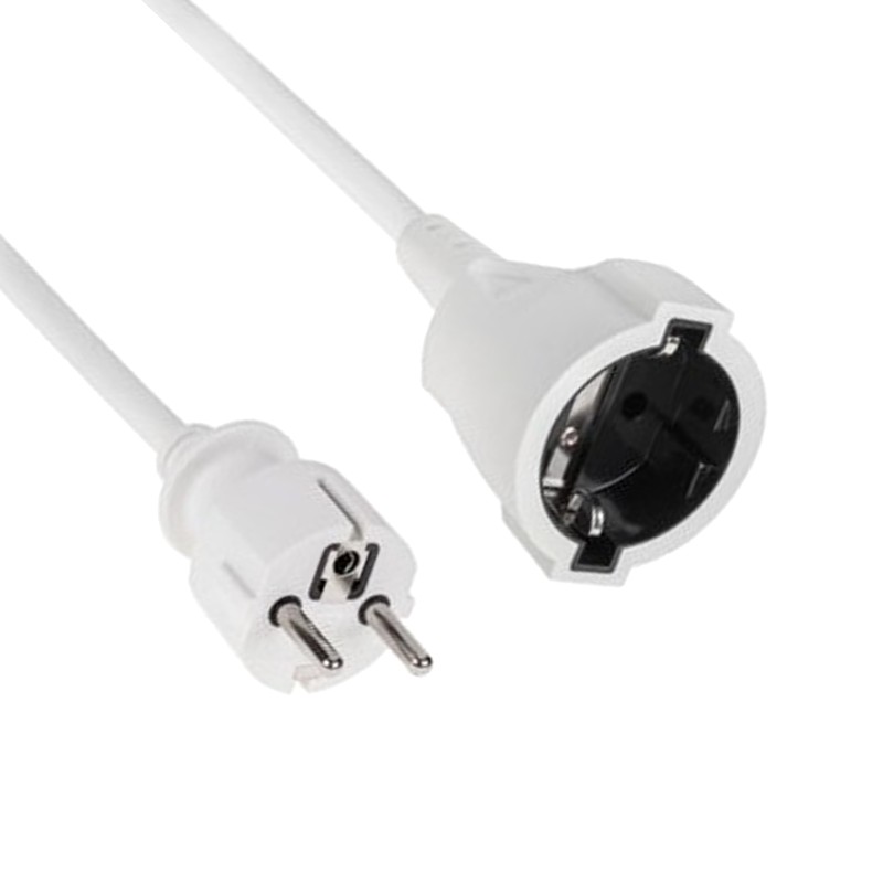 prelungitor interior 5 metri, 3 x 1.5mm alb, ted