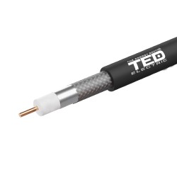 cablu coaxial rg11 f11 ccs, rola 305m, ted