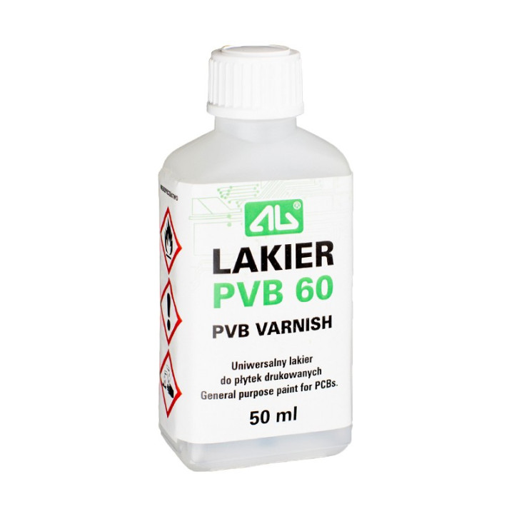 Materiale pentru producerea pcb, Lac transparent pentru cablaje, lichid 50ml, Temp: -50÷150°C -2, dioda.ro