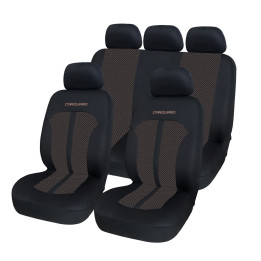 huse universale premium pentru scaune auto bej+negru - carguard