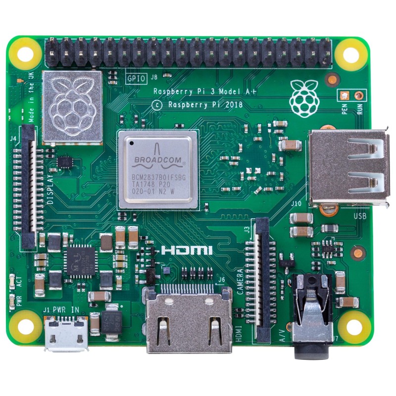 Raspberry PI, RPI3-MODAP -  Single Board Computer, Raspberry Pi 3 Model A+, BCM2837B0 SoC, Dual-Band WiFi, IoT -1, dioda.ro