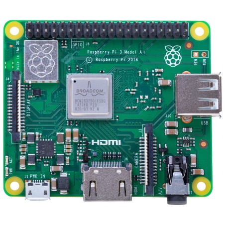 RPI3-MODAP -  Single Board Computer, Raspberry Pi 3 Model A+, BCM2837B0 SoC, Dual-Band WiFi, IoT