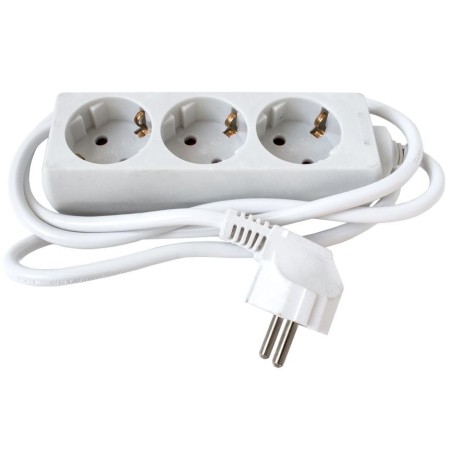 Electrice, Prelungitor Kuper, 3prize, 1.5m, Alb -1, dioda.ro