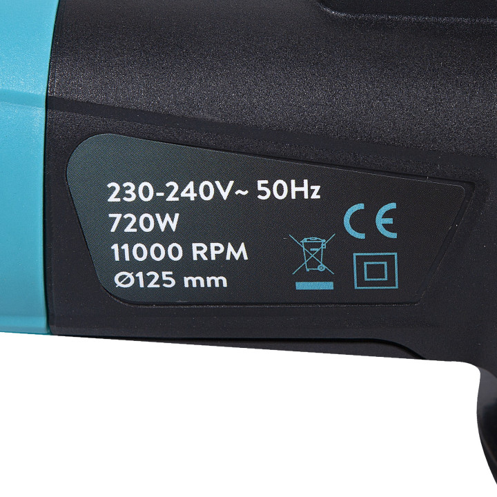 polizor unghiular 720w 125 on/off lateral