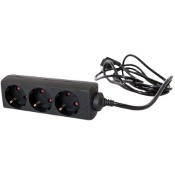 Electrice, Prelungitor Kuper, 3 prize, 1.5 m, Negru -2, dioda.ro