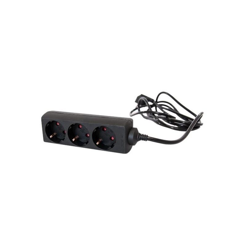Electrice, Prelungitor Kuper, 3 prize, 1.5 m, Negru -2, dioda.ro