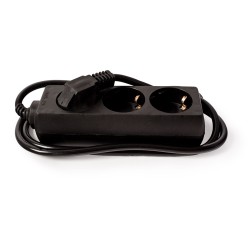 Electrice, Prelungitor Kuper, 3 prize, 1.5 m, Negru -4, dioda.ro