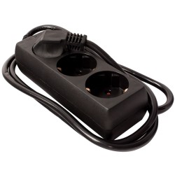 Electrice, Prelungitor Kuper, 3 prize, 1.5 m, Negru -2, dioda.ro