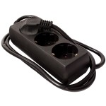 Electrice, Prelungitor Kuper, 3 prize, 1.5 m, Negru -2, dioda.ro