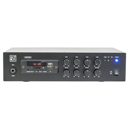 mixer pa amplificat 100v 60w cu usb/bluetooth/sd/fm