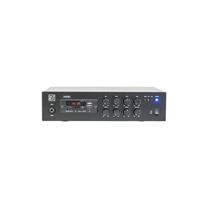 mixer pa amplificat 100v 60w cu usb/bluetooth/sd/fm