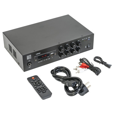 mixer pa amplificat 100v 60w cu usb/bluetooth/sd/fm