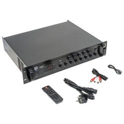 mixer pa amplificat 100v 350w 5zone  cu usb/bluetooth/sd/fm