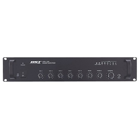 amplificator linie 100v 120w 3mic/ 2aux