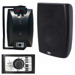 set 2 boxe sonorizare linie 4" 100v 20w negru bst