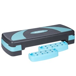 stepper aerobic 3 nivele gri albastru rebel active