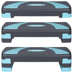 stepper aerobic 3 nivele gri albastru rebel active