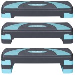 stepper aerobic 3 nivele gri albastru rebel active