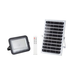 proiector solar  led 100w 6400k  cu telecomanda, novelite
