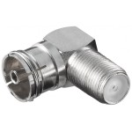 adaptor f la coaxial 9.5mm mama 90grade, set 10 bucati, goobay