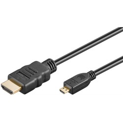 cablu hdmi tata - micro hdmi tata highspeed ethernet contacte aurite 2m