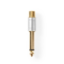 adaptor audio 6.35mm tata - rca mama, gri, nedis