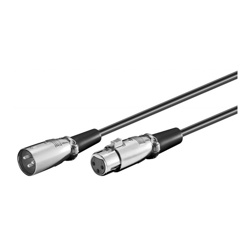 cablu xlr 3p tata - xlr 3p mama 6m