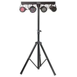 set 4 lumini cu trepied si telecomanda