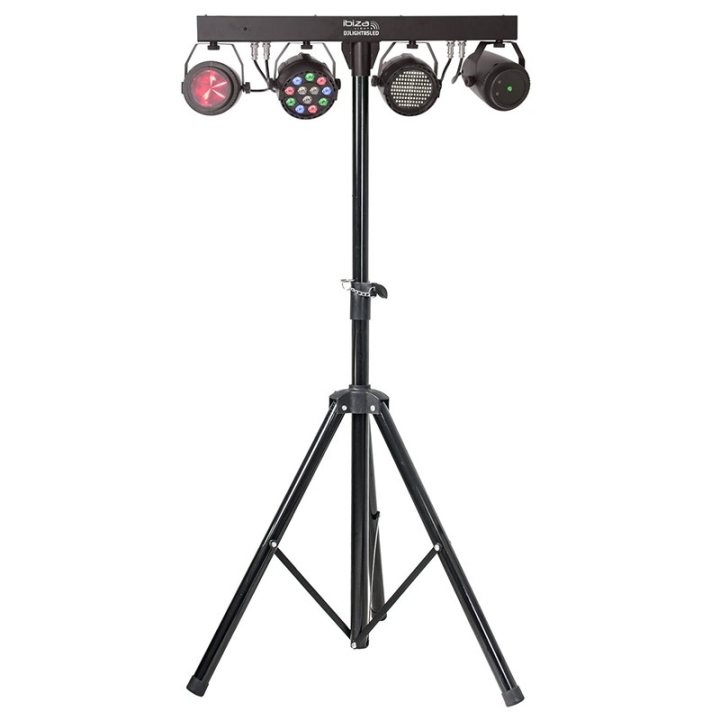 set 4 lumini cu trepied si telecomanda