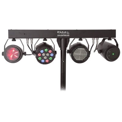 set 4 lumini cu trepied si telecomanda