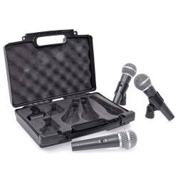 set 3 microfoane mana + 3 bucati  nuca microfon