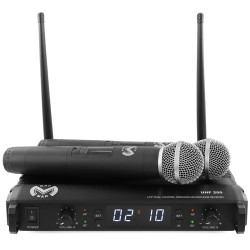 statie 2 microfoane uhf wireless