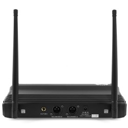 statie 2 microfoane uhf wireless