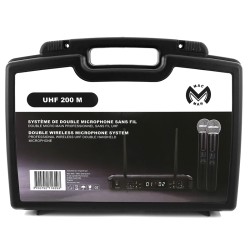 statie 2 microfoane uhf wireless