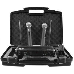 statie 2 microfoane uhf wireless