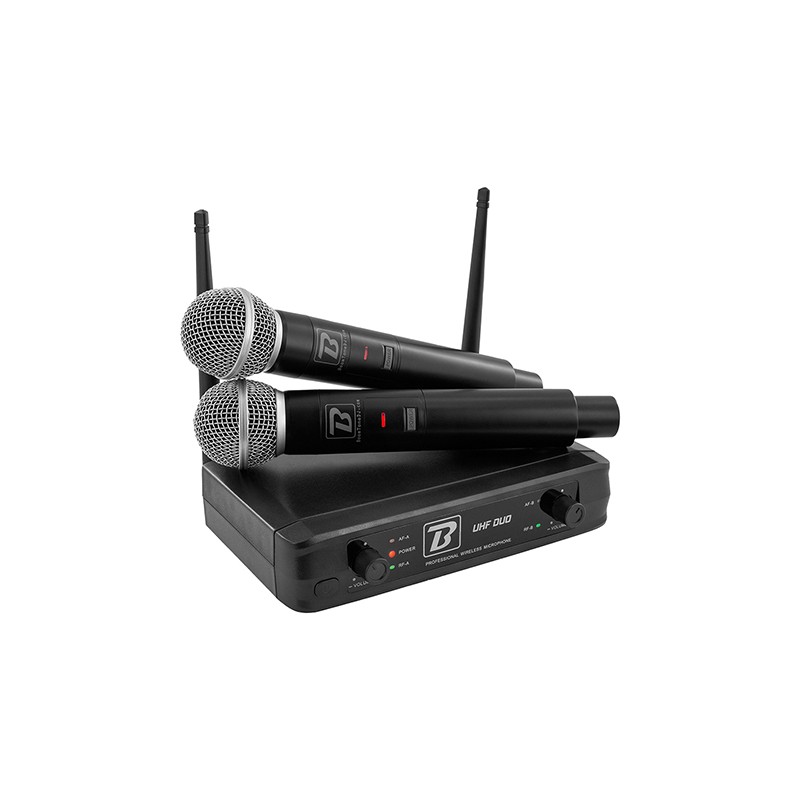 statie 2 microfoane uhf wireless 663.5mhz/682.2mhz