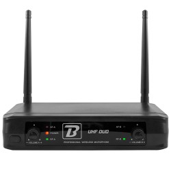 statie 2 microfoane uhf wireless 663.5mhz/682.2mhz