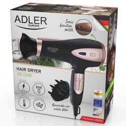 uscator par ionizare 2200w ad 2248 negru adler