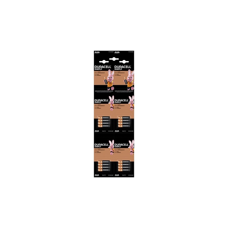 baterie alcalina duracell lr03 blister 16 buc