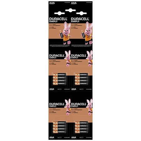 baterie alcalina duracell lr03 blister 16 buc