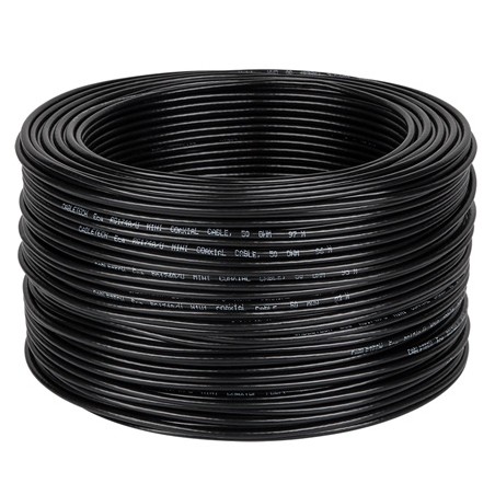 cablu coaxial rg174 50 ohm negru 100m