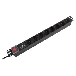 pdu rack 19 inch 8 prize switch 16a 2m emtex