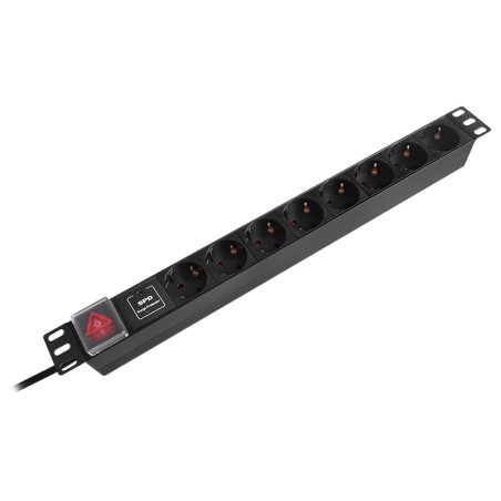 pdu rack 19 inch 8 prize switch 16a 2m emtex