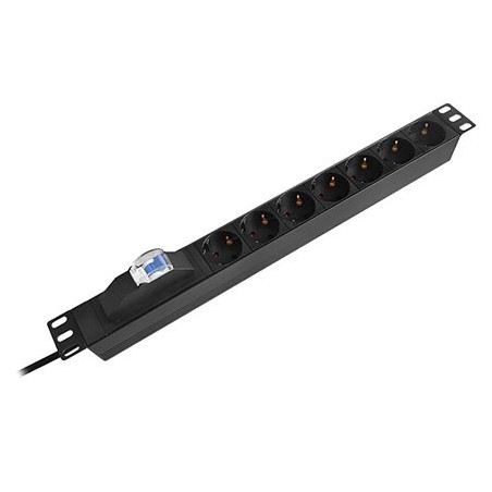 pdu rack 19 inch 7 prize siguranta 16a 2m emtex
